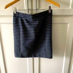 Striped navy skirt from madewell